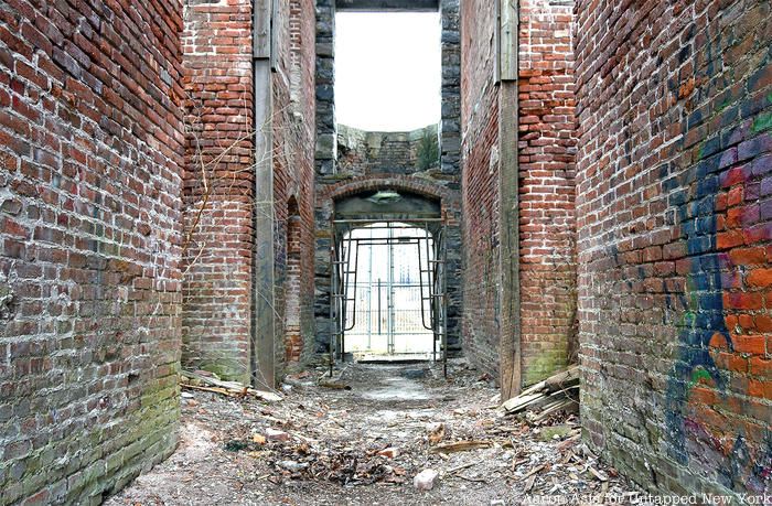 Brick walls in smallpox hospital