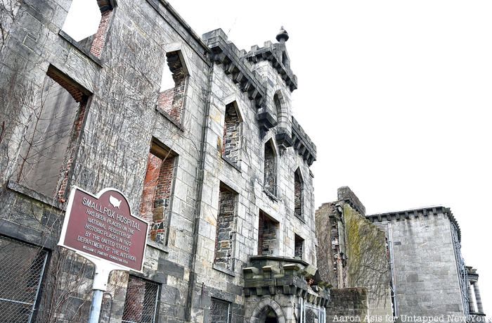 Front entrance of smallpox hospital, a New York City Landmark