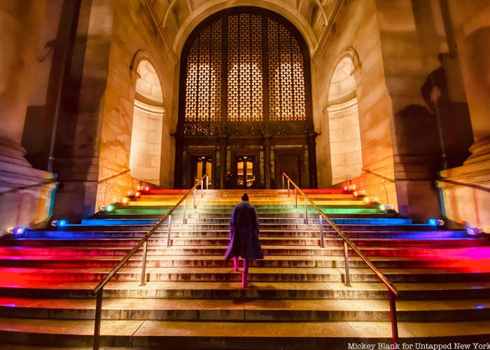 The Nature of Color steps leading to American Museum of Natural History