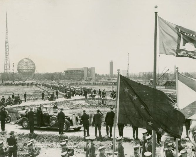 FDR at Cornerstone Laying of Federal Building