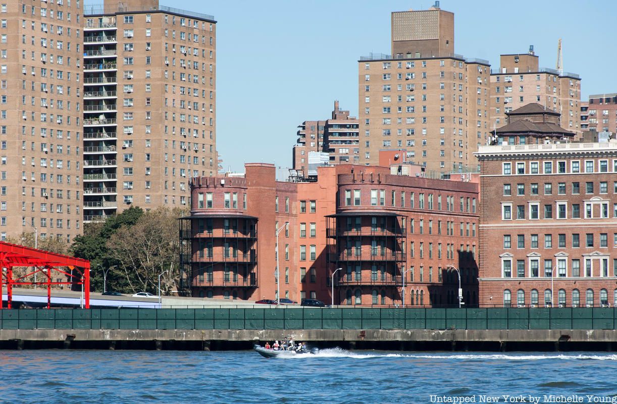 Gouverneur Hospital from the Hudson River