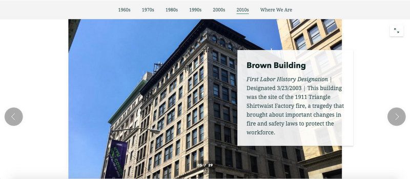 Brown Building on Landmarks Preservation Story Map