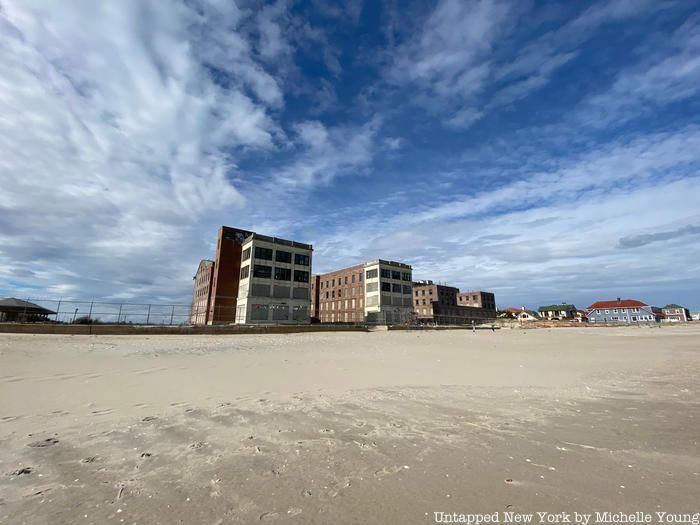 Beach in front of Neponsit Beach Hospital