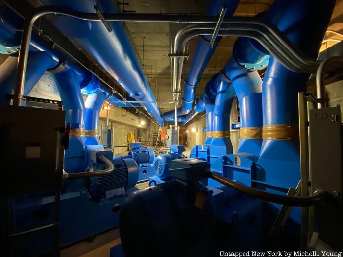 Turbines inside the Roosevelt Island AVAC facility