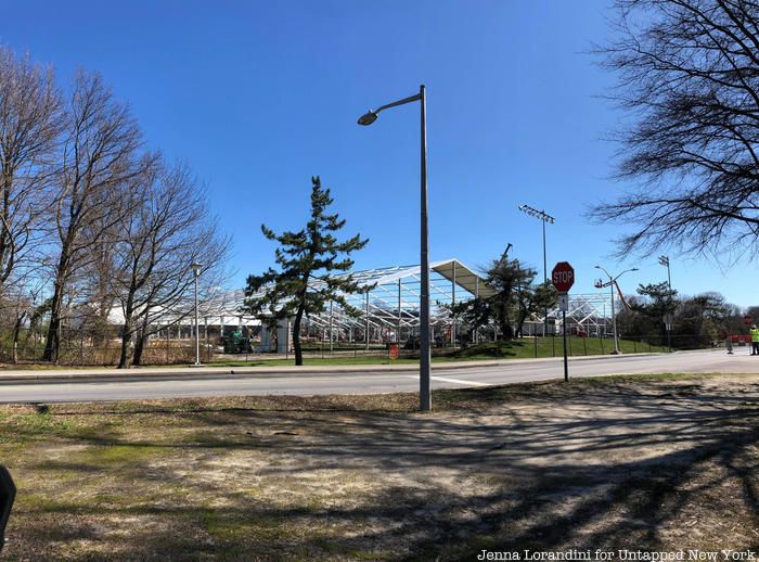 field hospital at SUNY Stony Brook