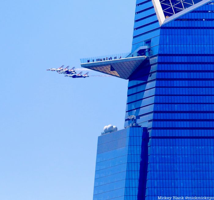 US Navy Blue Angels and US Air Force Thunderbolt air show in NYC