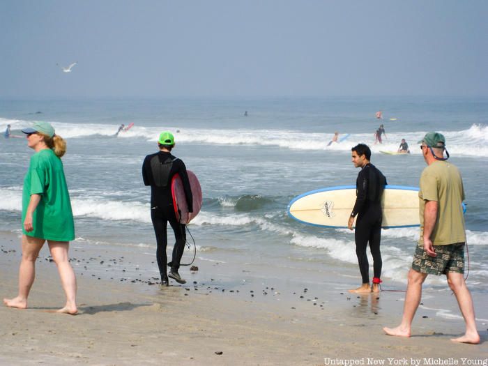 New Jersey shore surfing