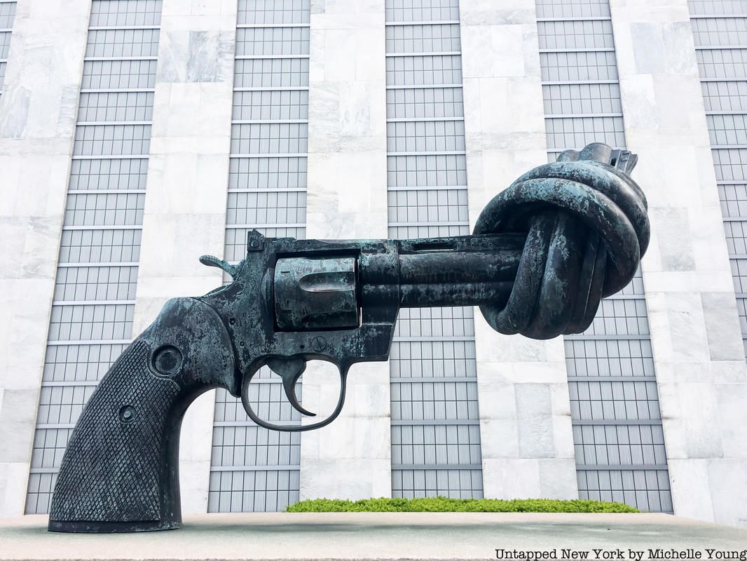 Non-Violence Knotted Gun Sculpture