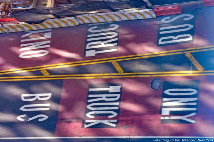 Aerial of 14th Street bus lane