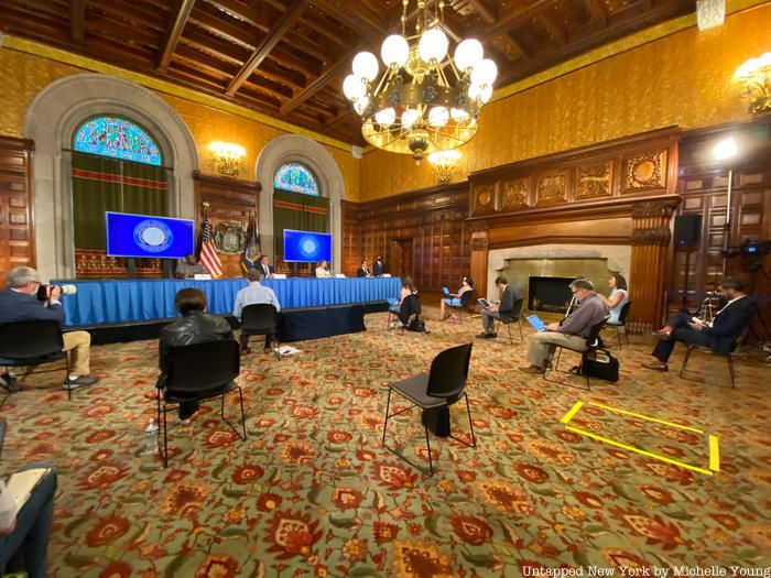 Governor Cuomo in the Red Room