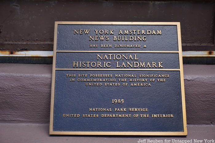 Amsterdam News Building Plaque