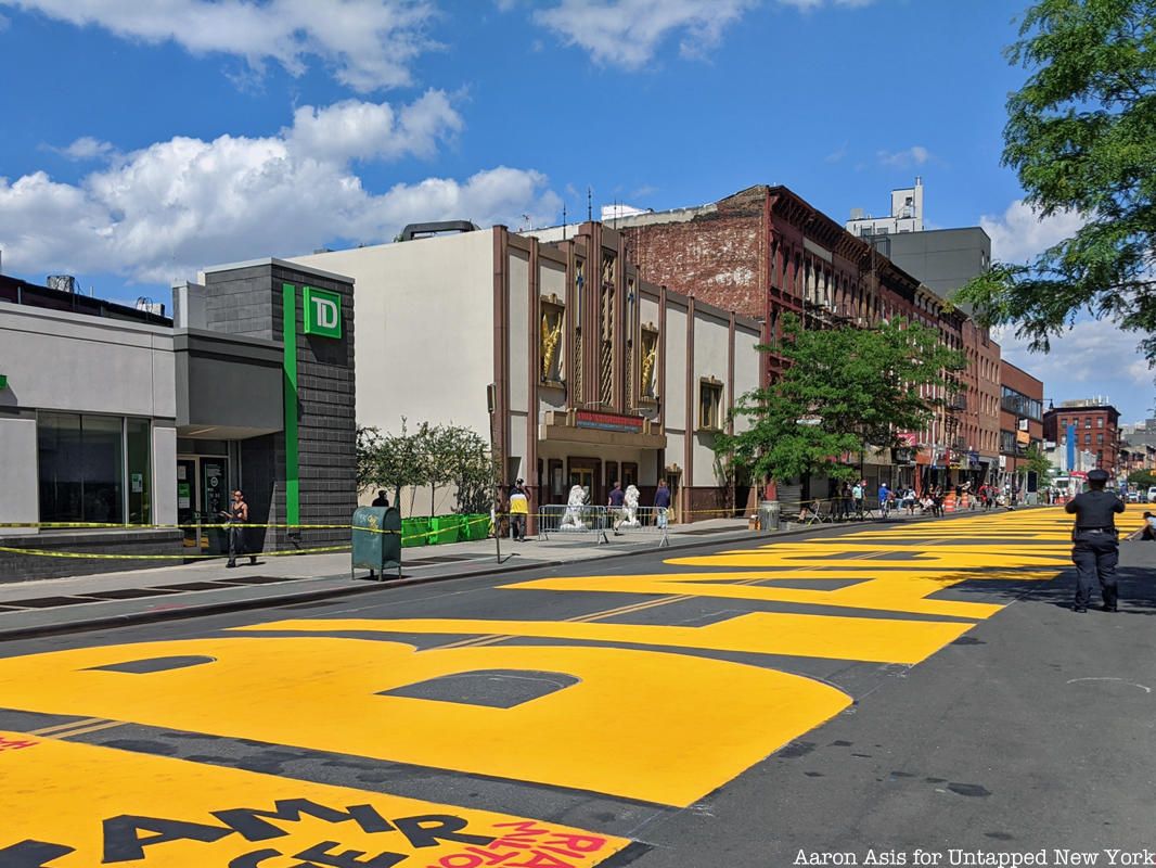 Black Lives Matter street mural Bed Stuy