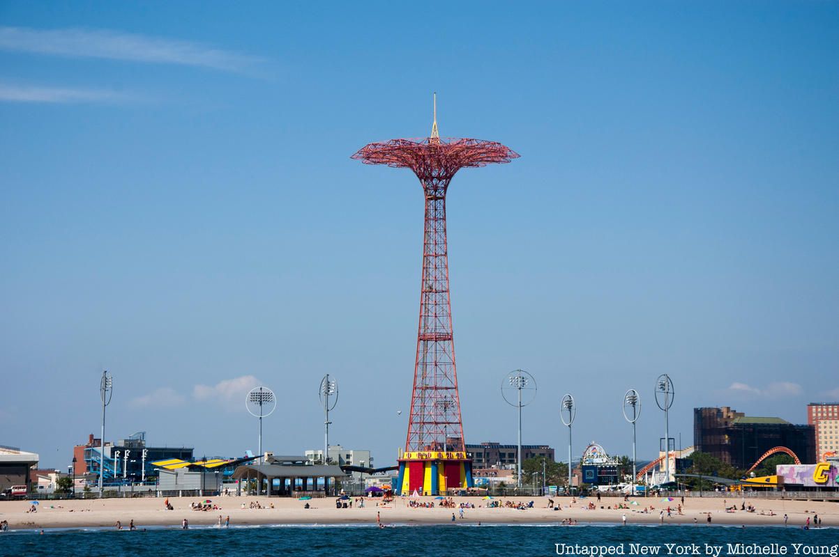 Coney Island Parachute Jump and Beach