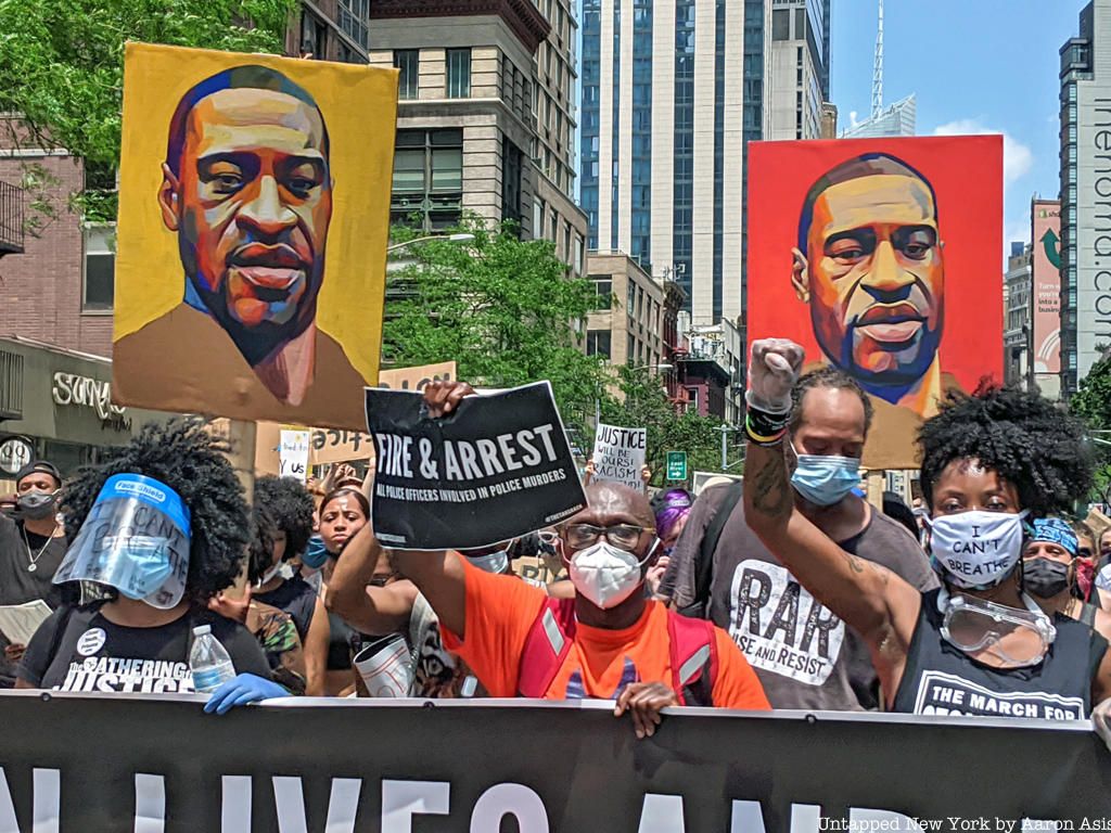 Stolen Lives and Looted Dreams March along 6th Avenue