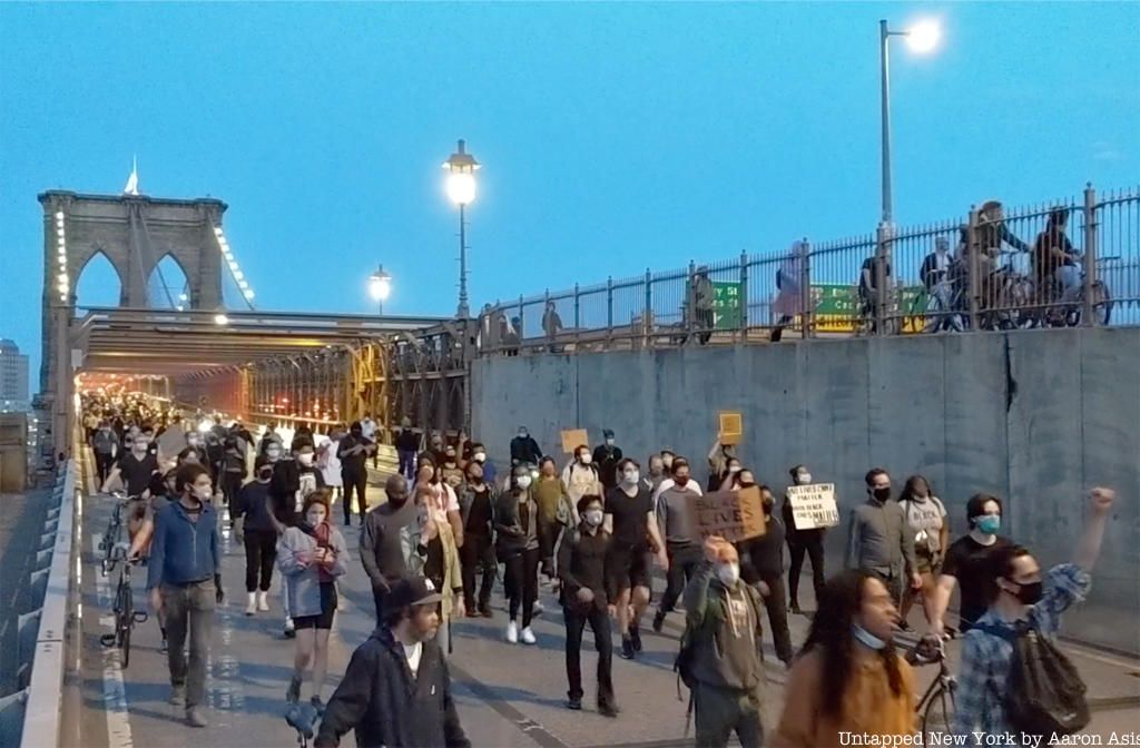 Brooklyn Protest March on the Brooklyn Bridge