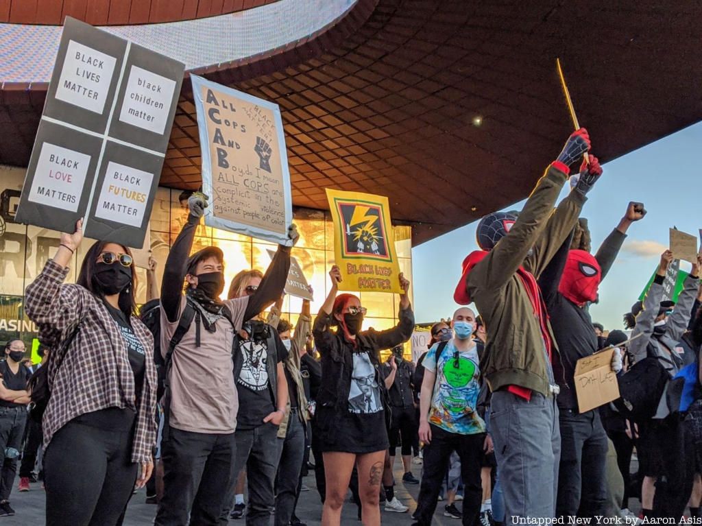 George Floyd Protests in Brooklyn Barclays Center