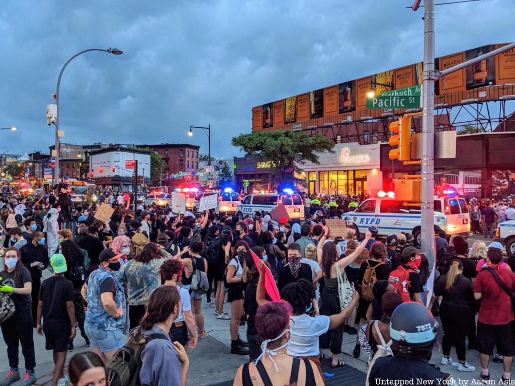 George Floyd Protests in Brooklyn Flatbush Avenue