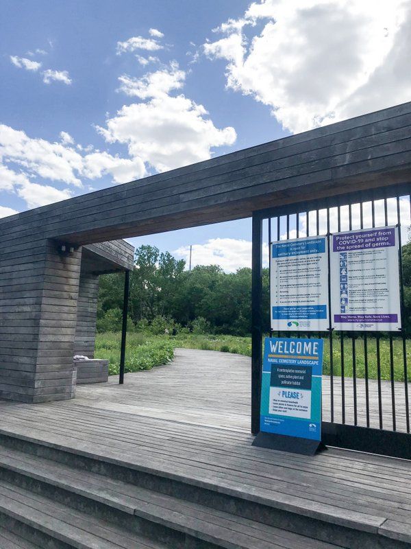 Naval Cemetery landscape entrance