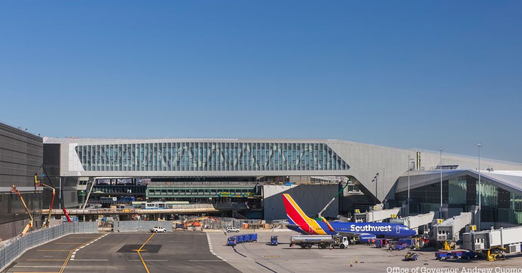 Terminal B at LaGuardia Airport exterior