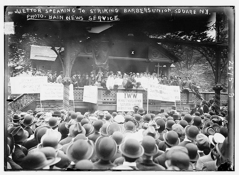 Union Square Barbers strike 1913