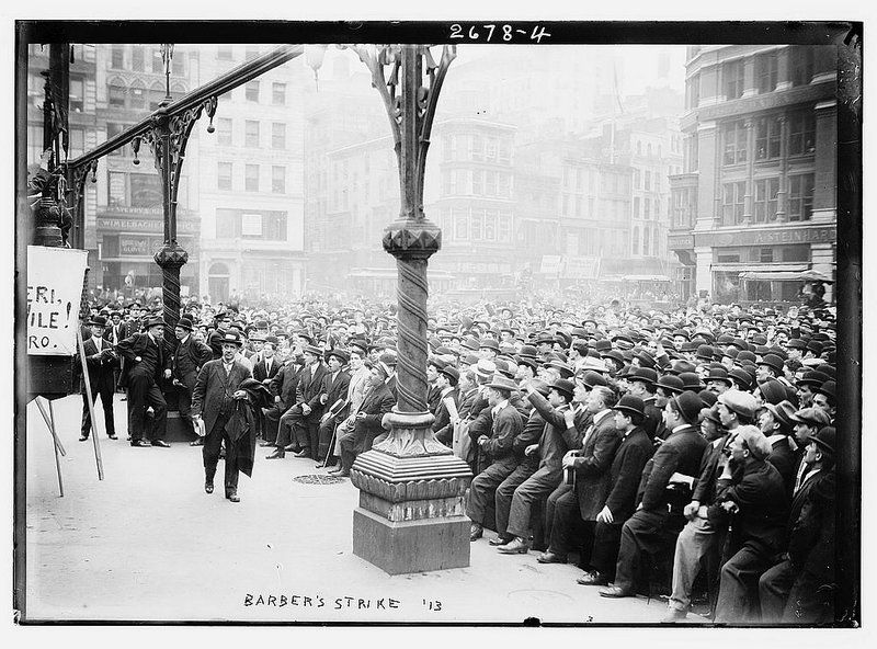 Union Square Barbers strike 1913