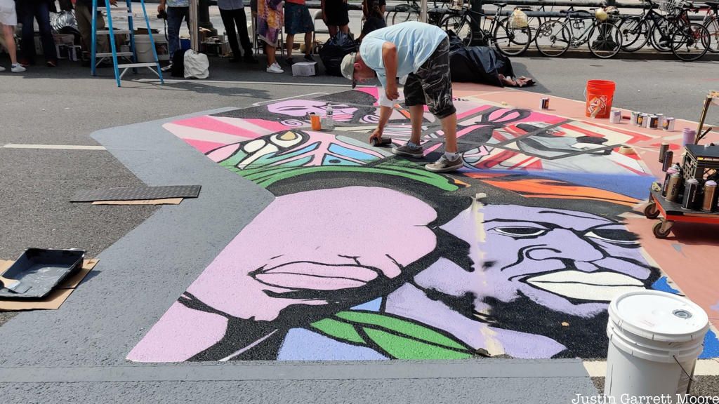 Black Lives Matter Mural in Foley Square