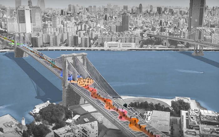 New The Cultural Current Brooklyn Bridge redesign