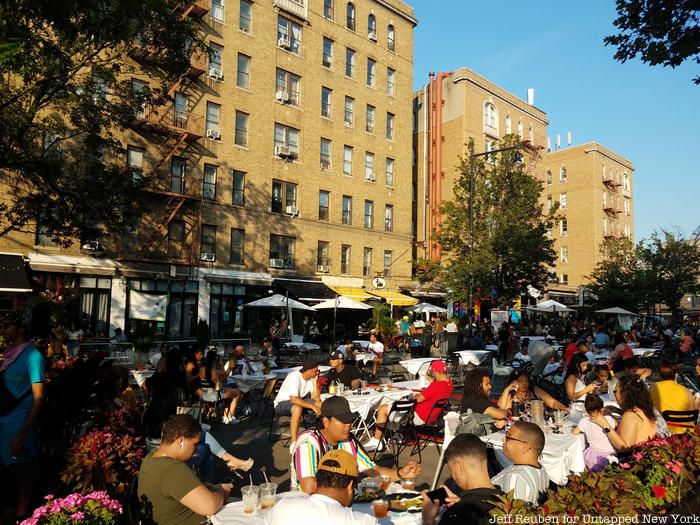 Diners at Dyckman Gardens