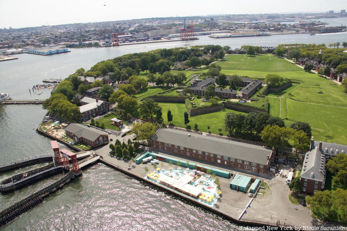 Governors Island aerial photo