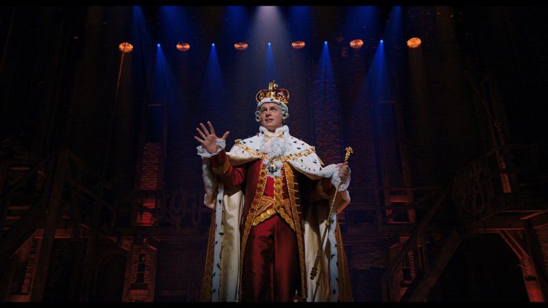 Jonathan Groff as King George III in Hamilton