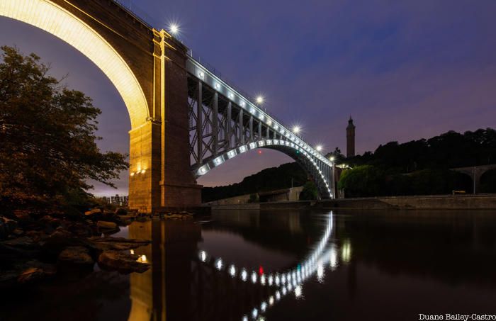 High Bridge with tower in background over the Harlem River