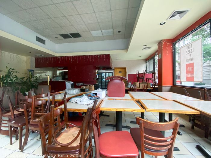 Interior of the now closed La Caridad Restaurant on Manhattan's Upper West Side