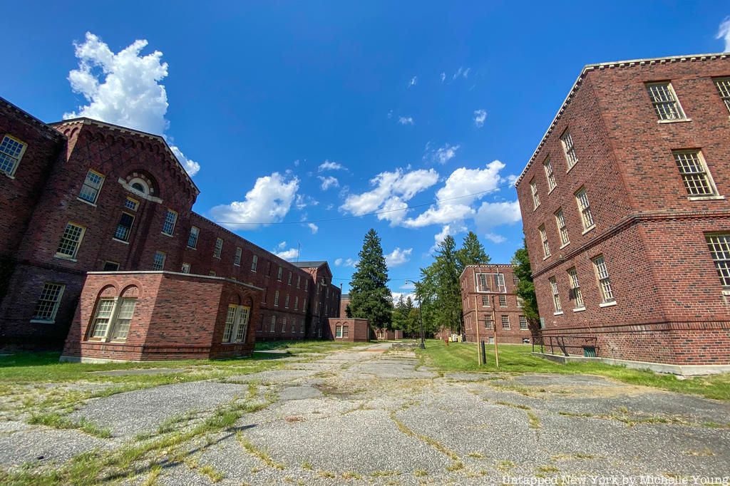 Back of buildings at Harlem Valley Psychiatric Center