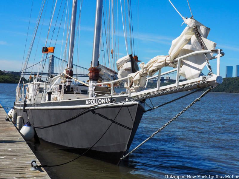 Schooner Apollonia from the dock