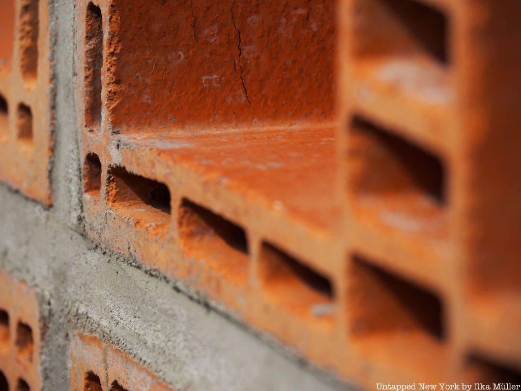 Lattice Detour Met Museum Roof Garden Commission Hector Zamar brick detail view