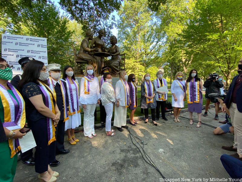 Women's RIghts Pioneers Monument press opening