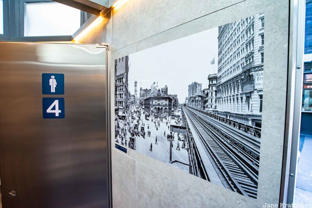 Historic herald square photo on the wall