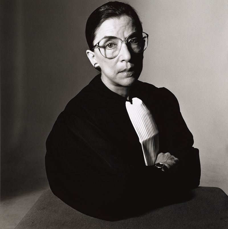 Irving Penn Portrait of Ruth Bader Ginsburg