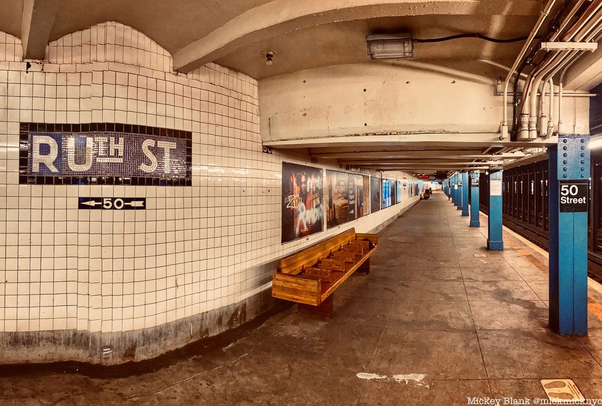 RUTH RBG tribute in 50th St Station