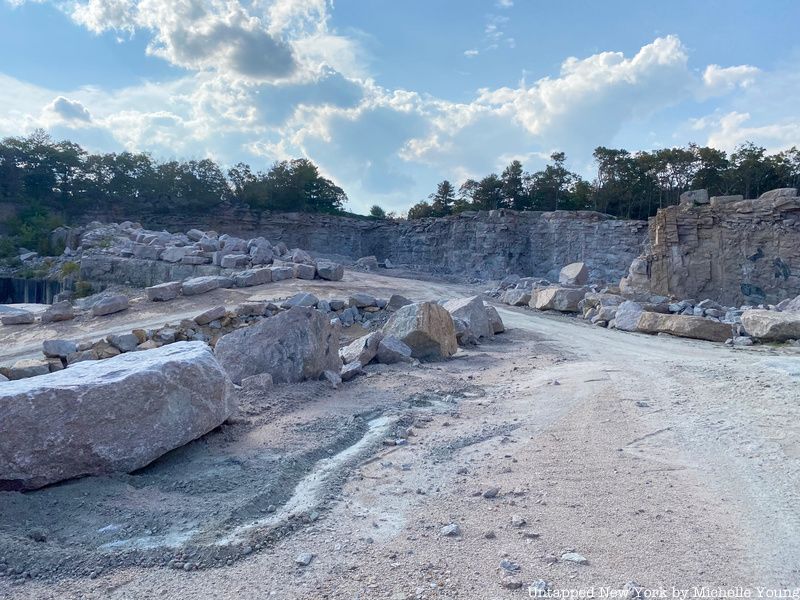 Pink granite from Stone Creek Quarry