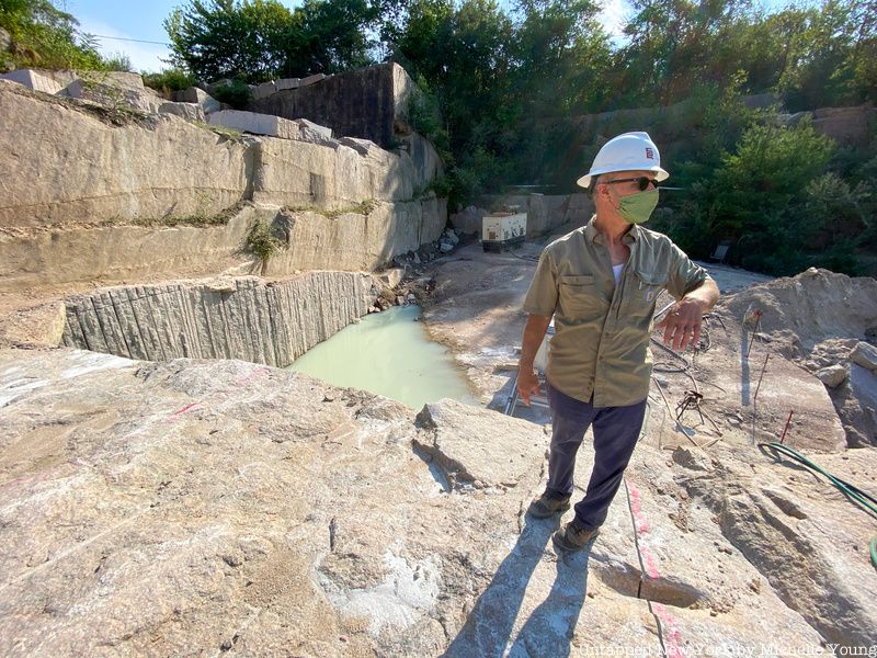 Darrell Petit inside Stony Creek Quarry