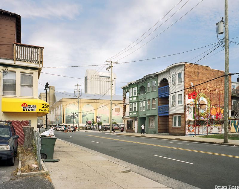 Atlantic City with Trump Plaza in background