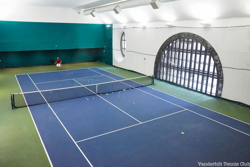 Aerial view of Grand Central tennis courts