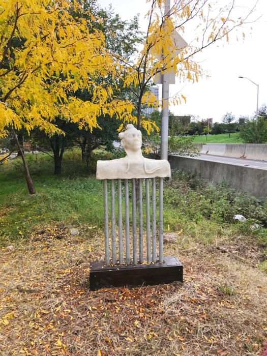 AfroPick at Elmhurst Sculpture Garden