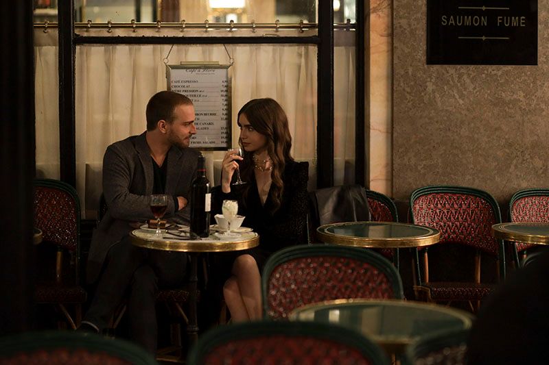 Emily and Thomas at Cafe de Flore