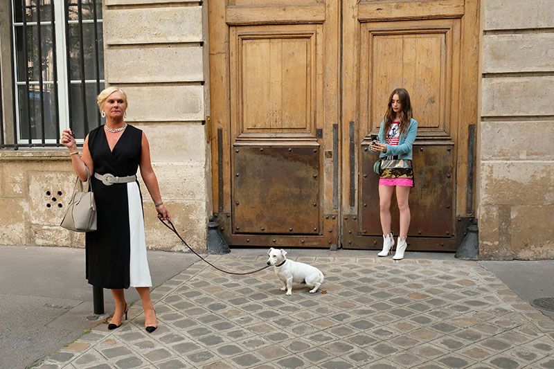 Emily in Paris front door of apartment