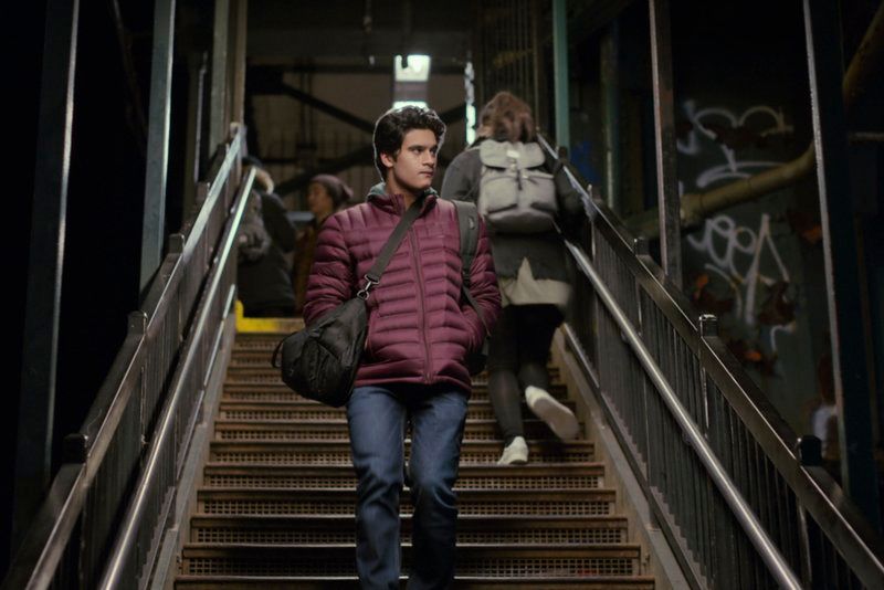 Sid coming out of subway station