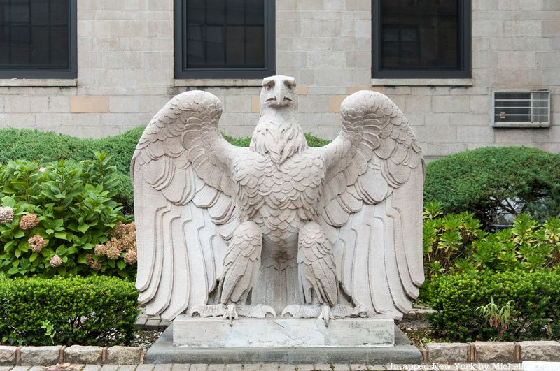 Penn Station Eagle in O'Hara Hall parking lot