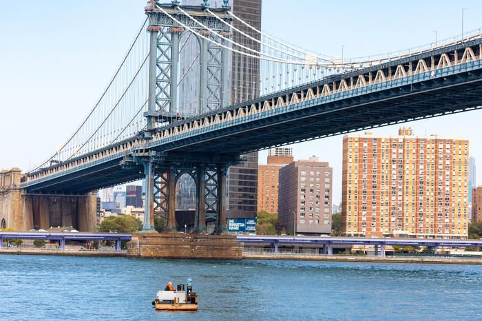 Getting to the socially distanced office floating in NYC's East River