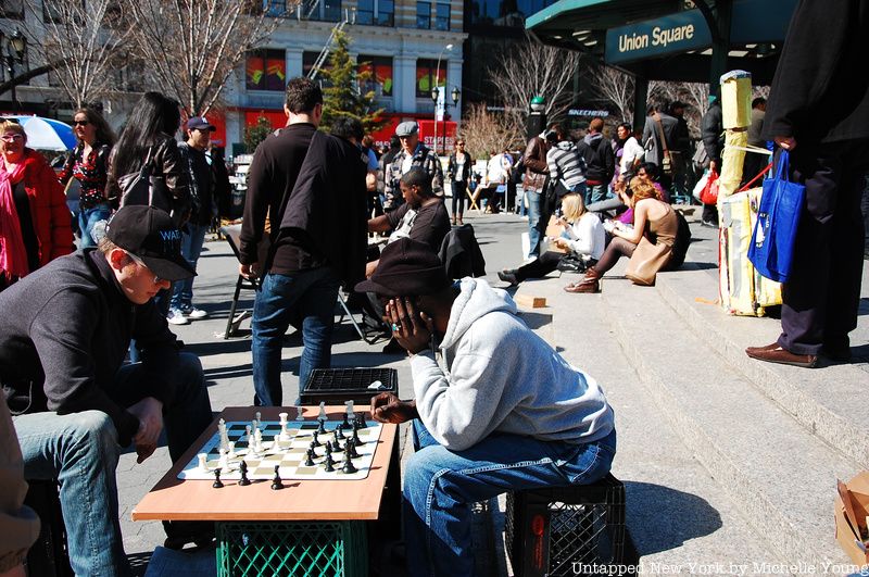 Chess playing in Union Square